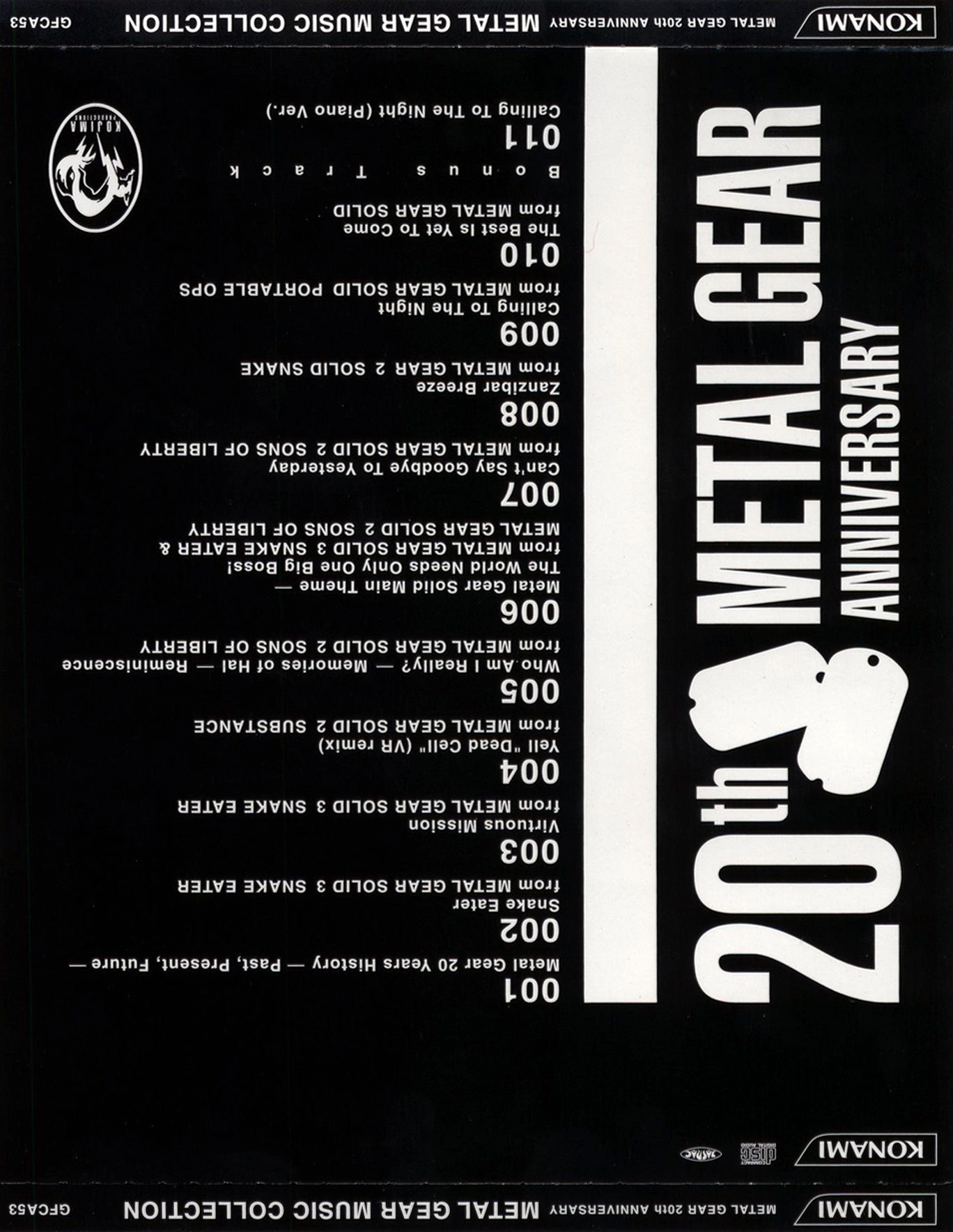 METAL GEAR 20th ANNIVERSARY: METAL GEAR MUSIC COLLECTION (2007) MP3 -  Download METAL GEAR 20th ANNIVERSARY: METAL GEAR MUSIC COLLECTION (2007)  Soundtracks for FREE!